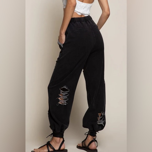 Laser Cut Joggers - Picture 2 of 5